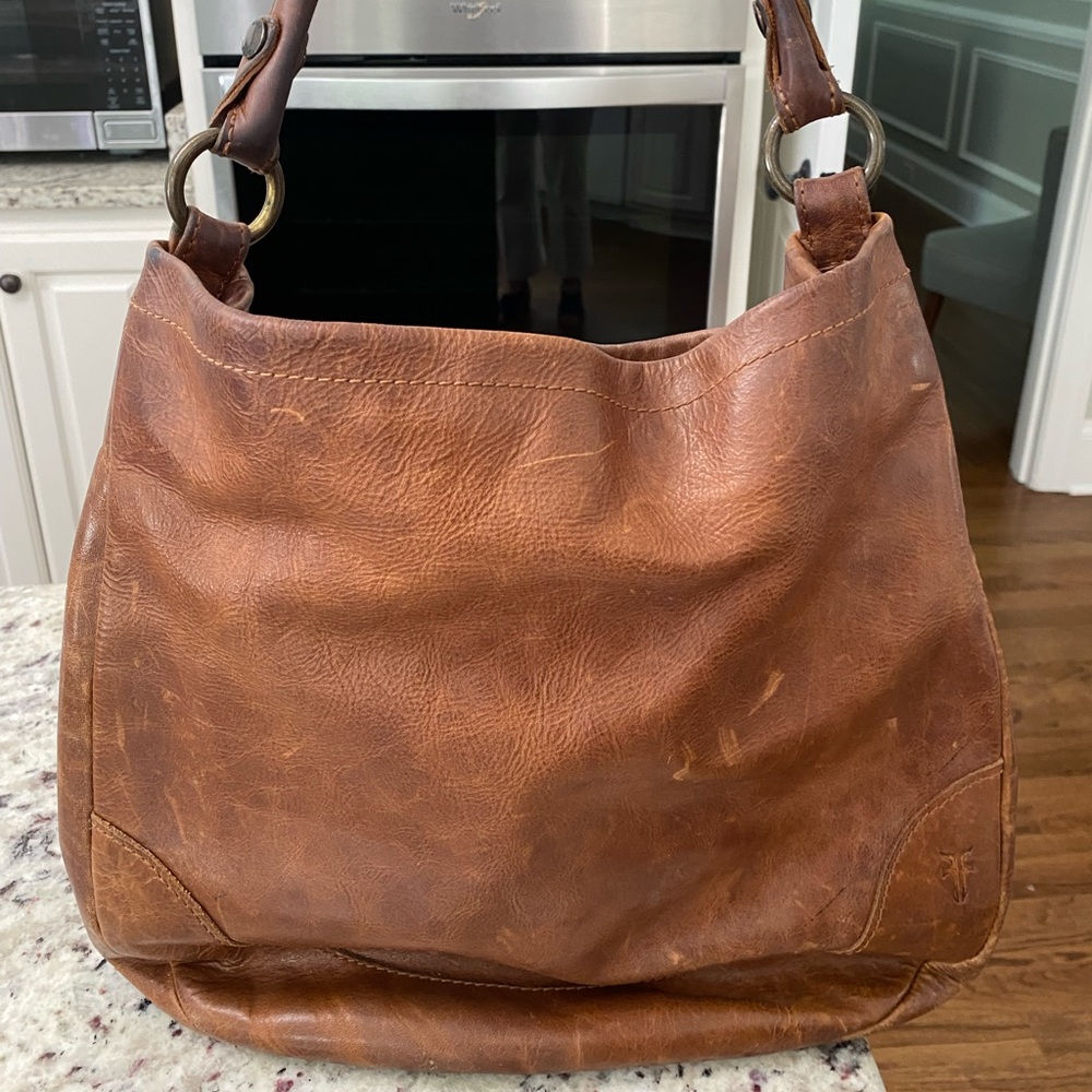 Frye clasp open purse